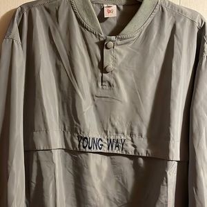 Young Way reflective pullover windbreaker